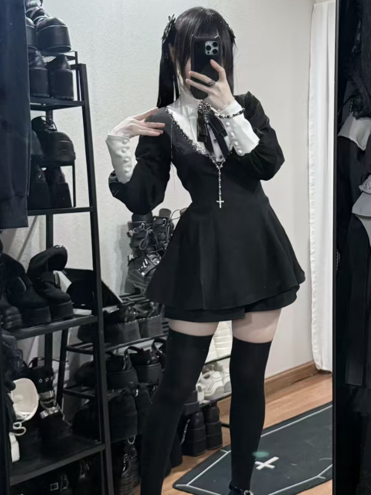 Vintage Fashion Japan - 2026 японский готический винтажный тонкий костюм