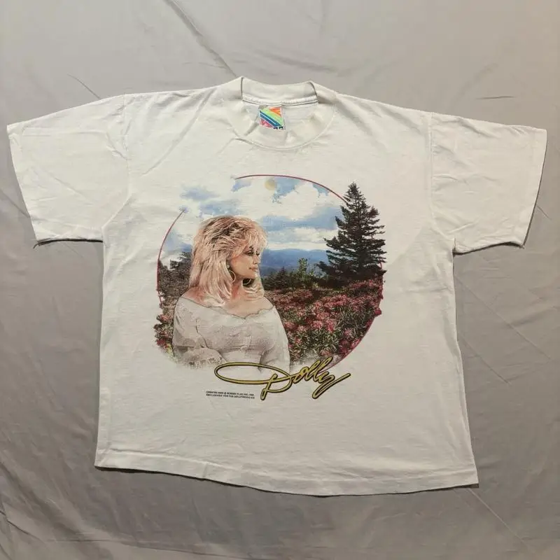 Vintage Flannel Shirt - Винтажная футболка Долли Партон 90-х годов,
