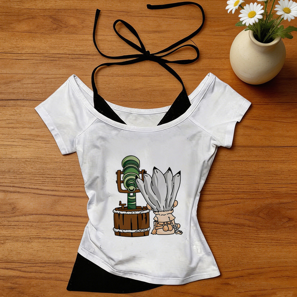 Vintage Fashion For Sale - Женский кроп-топ Dr Stone, сцена из