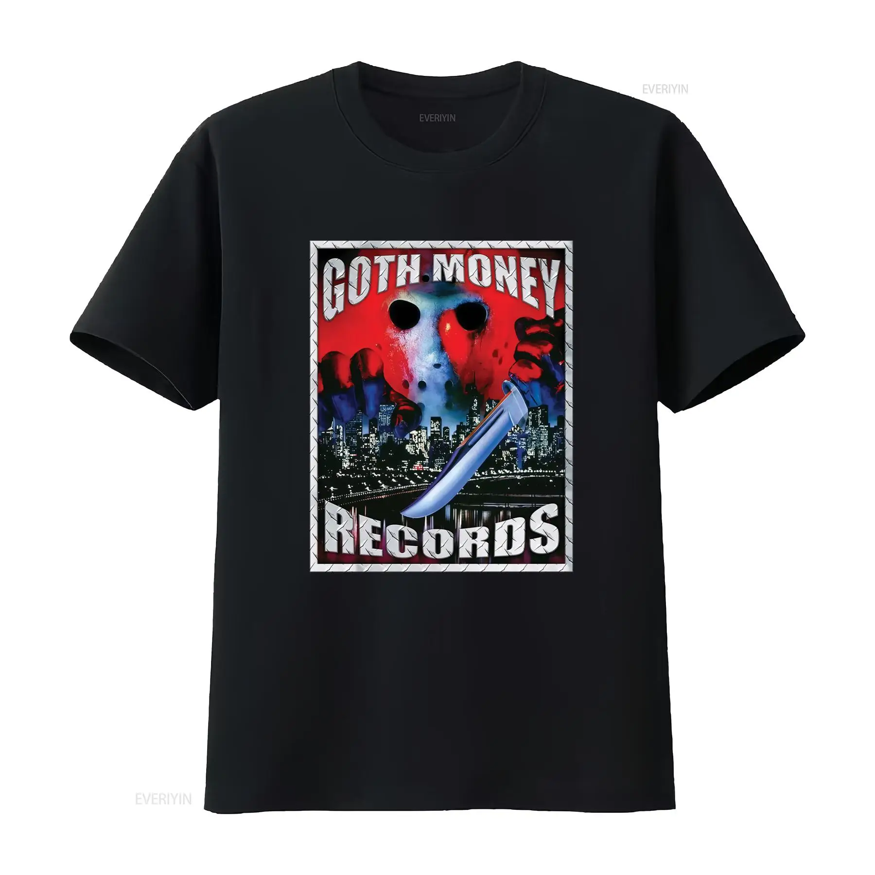 Vintage Fashion Jersey - Футболка Goth Money Records с логотипом