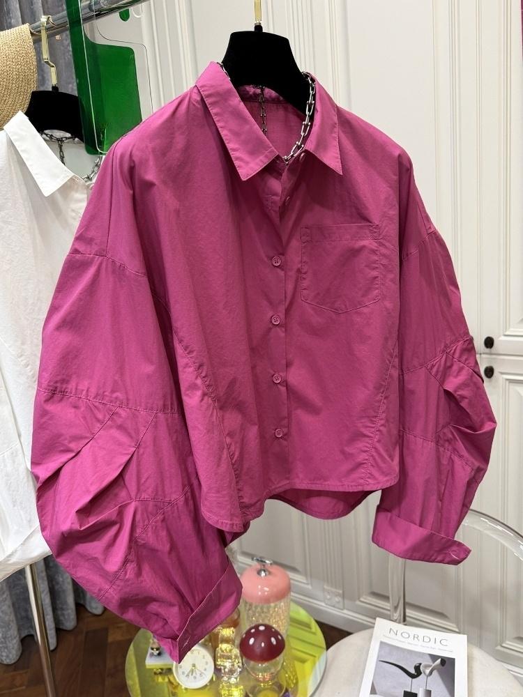 Vintage Fashion In Japan - Женские однобортные рубашки с пышными рукавами