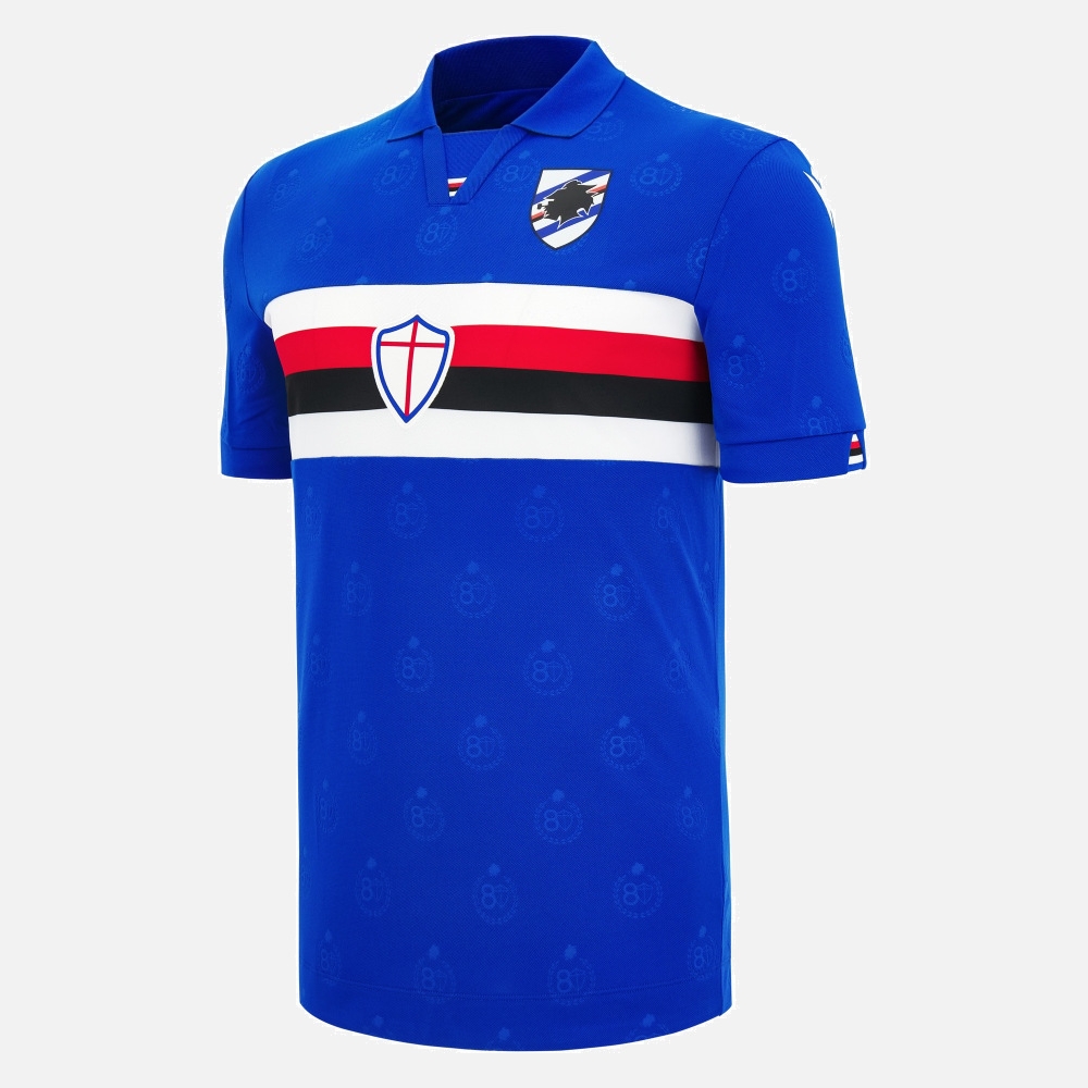Fashion Y Vintage - Футбольная футболка унисекс Sampdoria с воротником-поло,