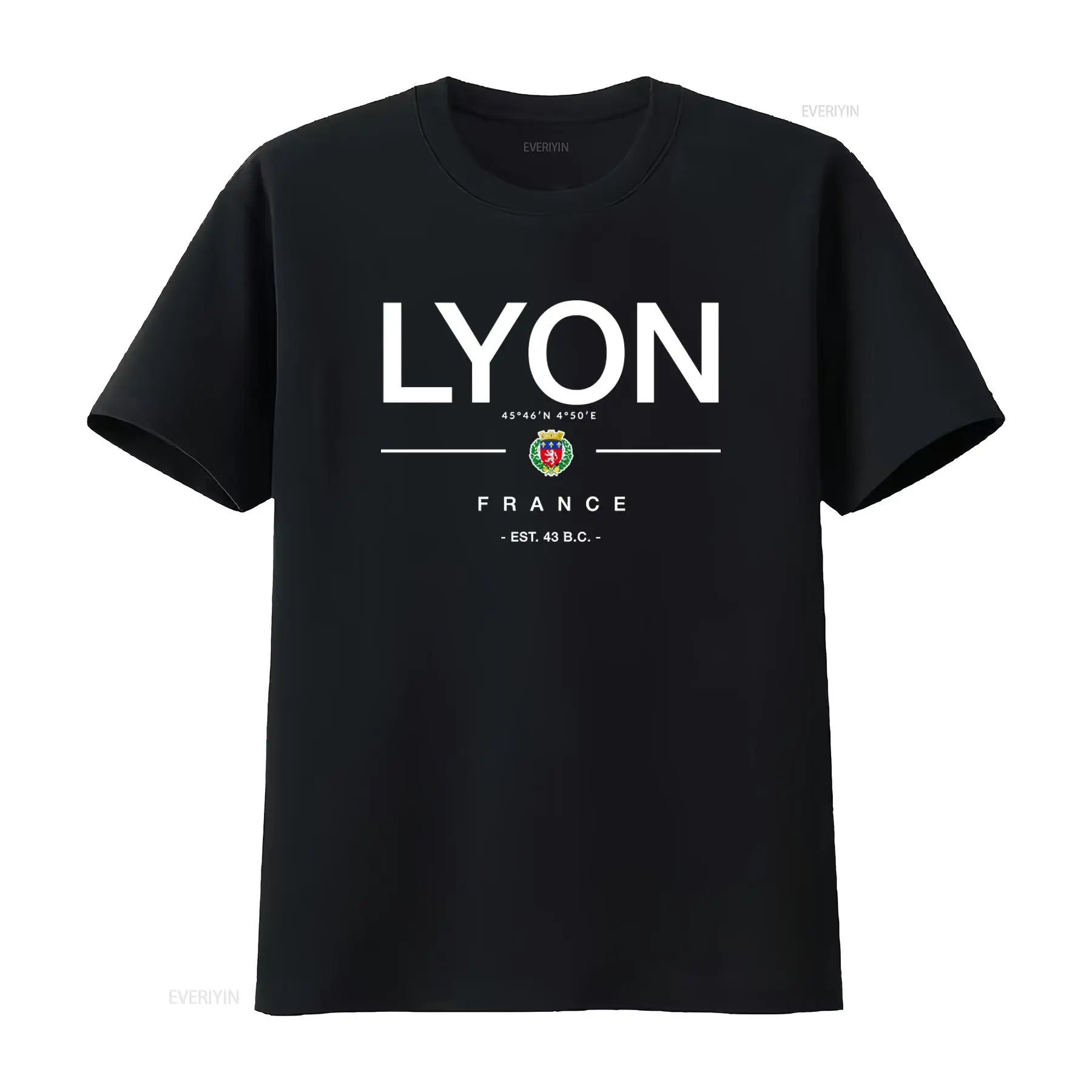 Vintage Fashion Jersey - Футболка Lyon France: Сувенирная одежда для