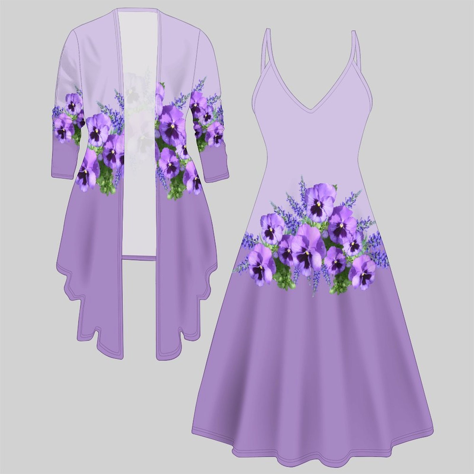 Vintage Fashion Pieces - Винтажный комплект из двух предметов с