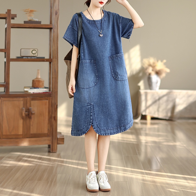 Элегантное джинсовое платье ми – обзор и цена Denim Skirt Midi Vintage