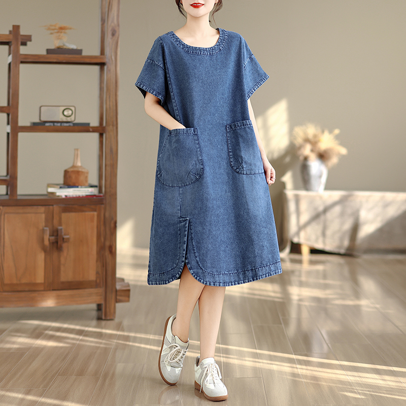 Элегантное джинсовое платье ми – обзор и цена Denim Skirt Midi Vintage