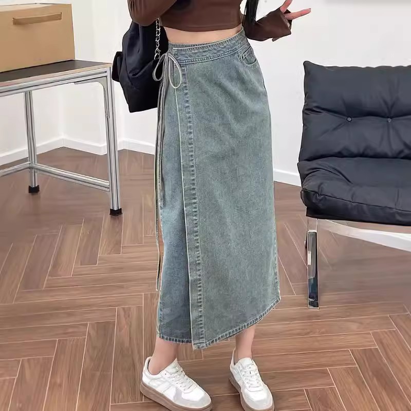 Элегантная джинсовая юбка миди – обзор и цена Denim Skirt Midi Vintage