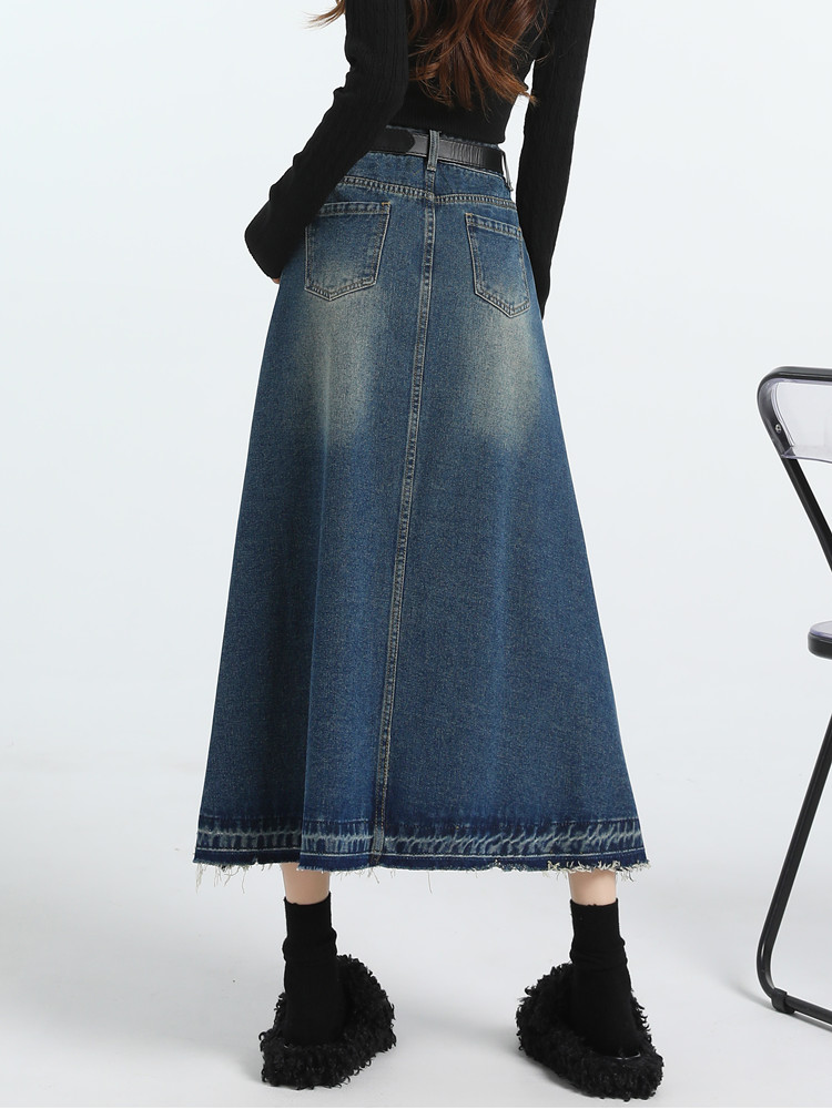 Винтажные джинсовые юбки трапе – обзор и цена Denim Skirt Midi Vintage