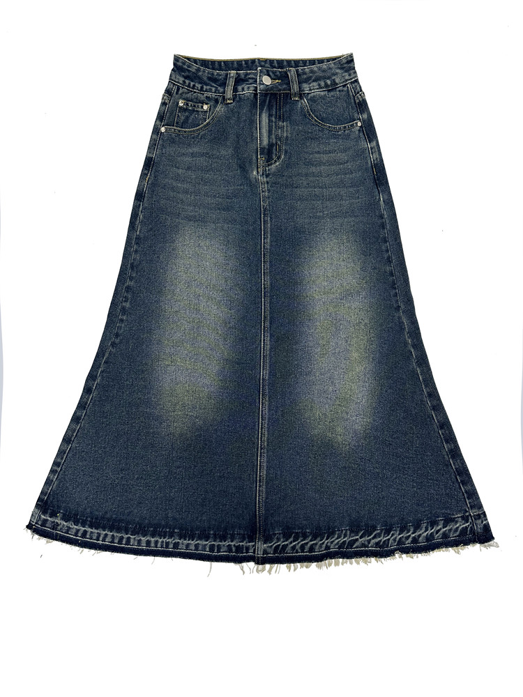 Винтажные джинсовые юбки трапе – обзор и цена Denim Skirt Midi Vintage