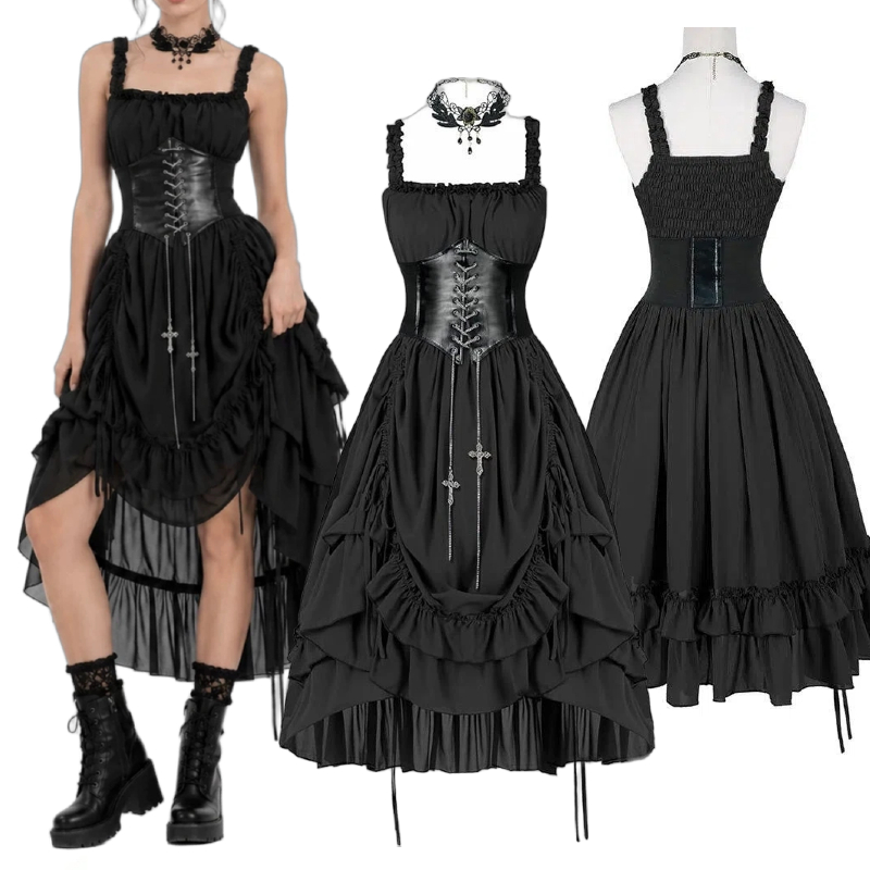 Женское готическое платье-корс – обзор и цена Vintage Fashion Dress
