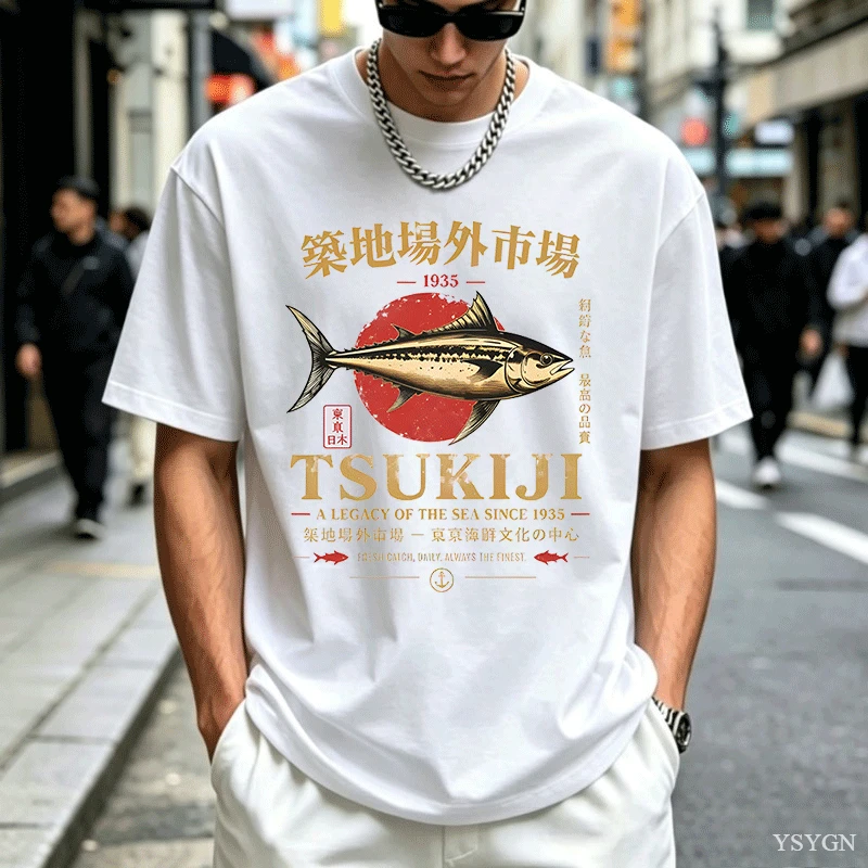 Футболка с изображением тунца  – обзор и цена Vintage Fashion In Tokyo