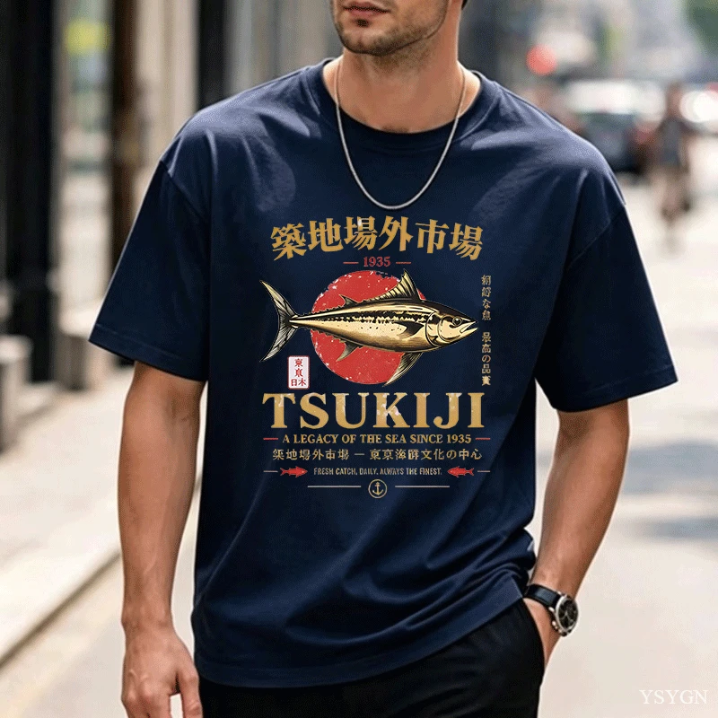 Футболка с изображением тунца  – обзор и цена Vintage Fashion In Tokyo