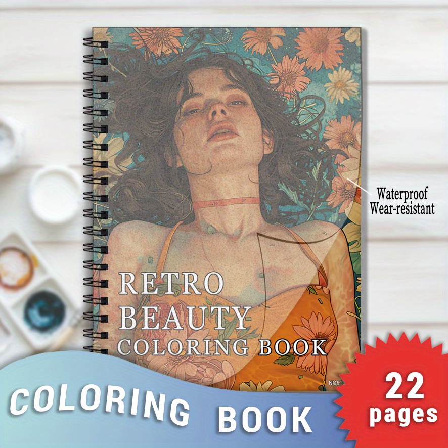Винтажная книжка-раскраска для – обзор и цена Vintage Fashion Coloring Book