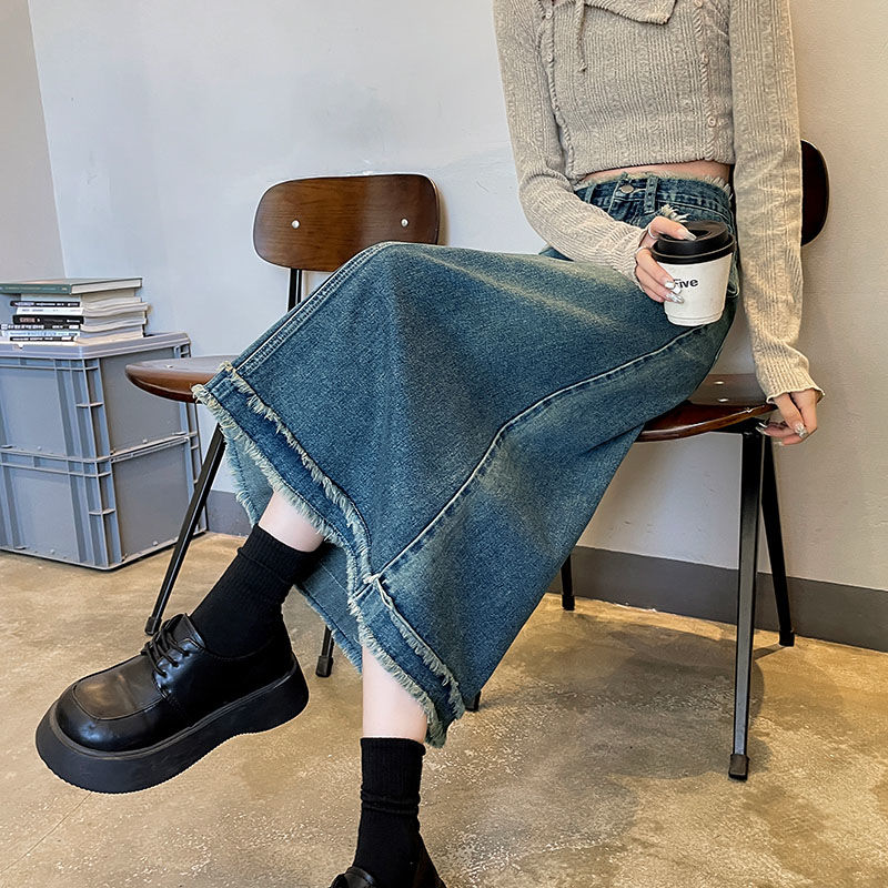 Юбки женские миди, модные, с в – обзор и цена Denim Skirt Midi Vintage