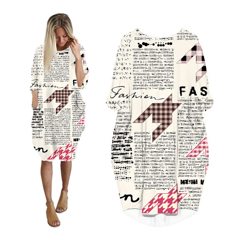 CLOOCL Газетное платье с 3D пр – обзор и цена Vintage Fashion Newspaper