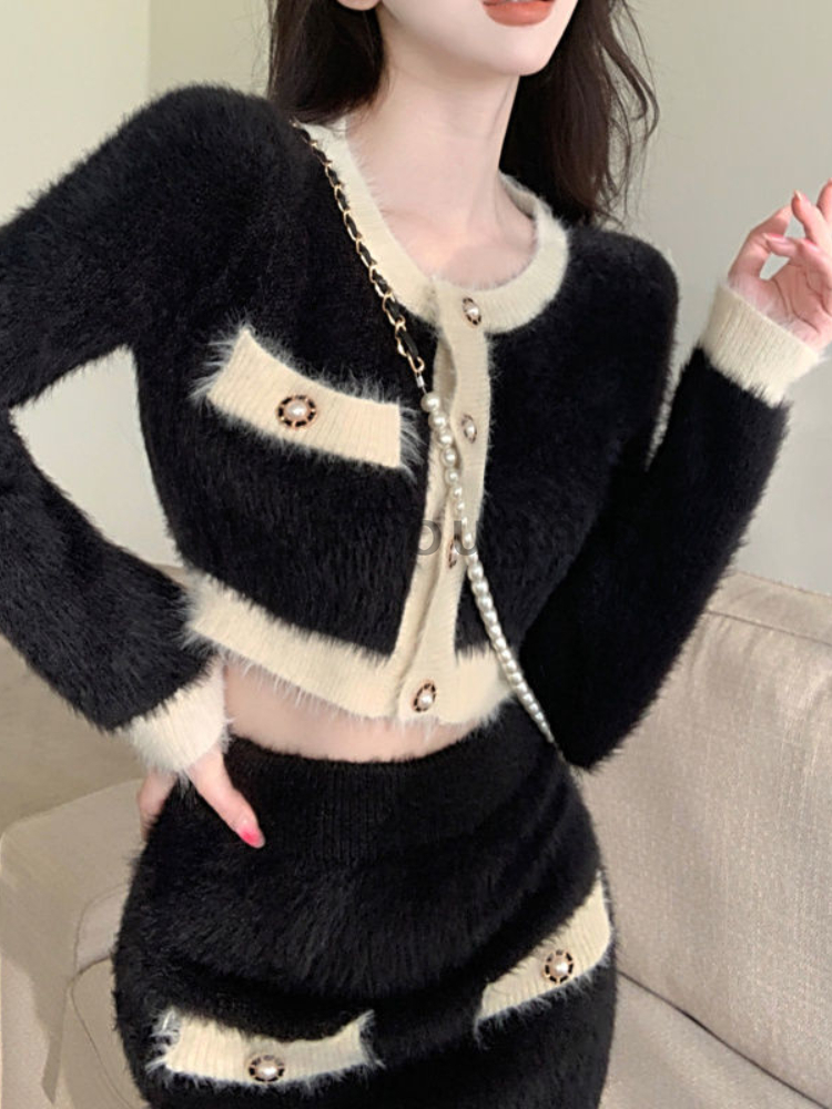 Зимний пушистый вязаный компле – обзор и цена Vintage Fashion Pieces