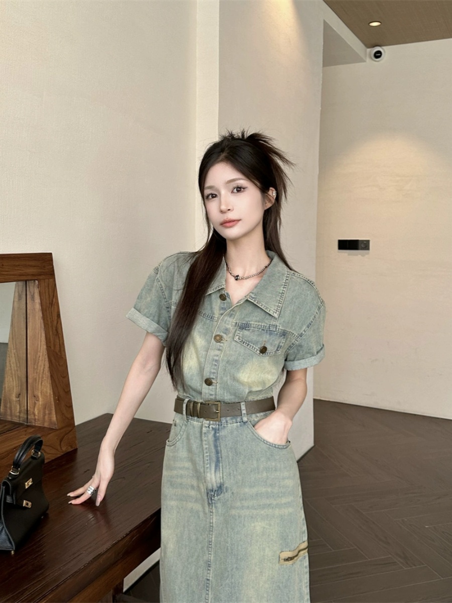 Новая женская летняя джинсовая – обзор и цена Denim Skirt Midi Vintage