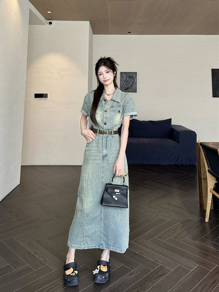 Новая женская летняя джинсовая – обзор и цена Denim Skirt Midi Vintage